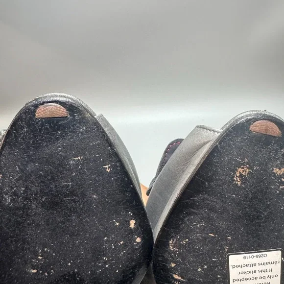 Christian Dior Gray  Flower‎ Vintage Souliers Spike Heels Sz 8 1/2 B - Picture 10 of 11